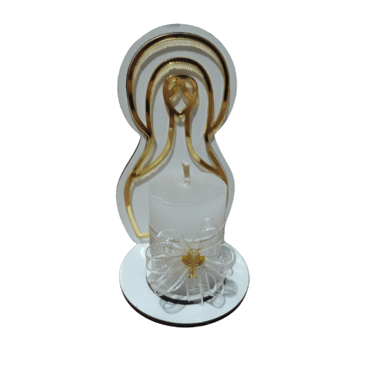 Recuerdos Virgencita Inmaculada con Vela thumbnail 2