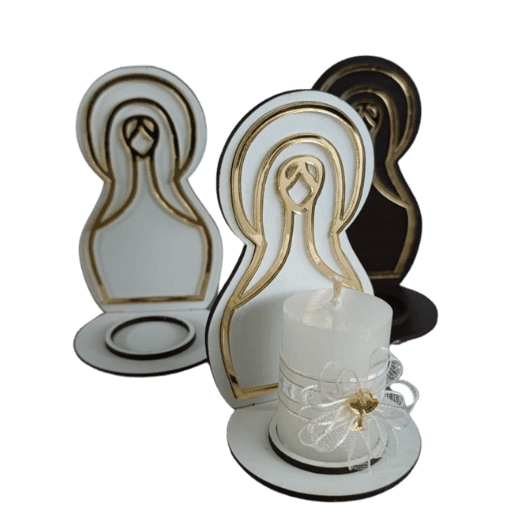 Recuerdos Virgencita Inmaculada con Vela thumbnail 3