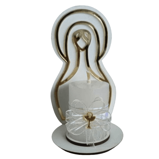 Recuerdos Virgencita Inmaculada con Vela thumbnail 5