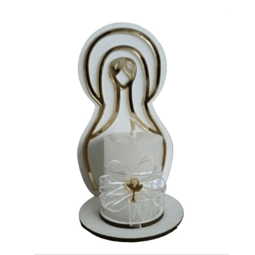 Recuerdos Virgencita Inmaculada con Vela thumbnail 7